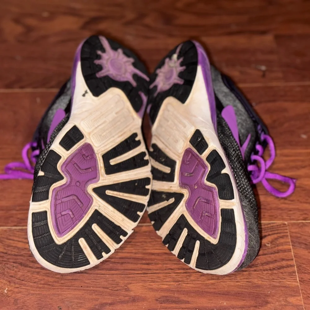 Brooks Black and Purple Athletic Shoes - Picture 2 of 2